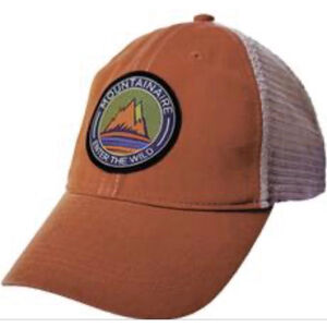 Men's HEADMOST Orange Beige Mountainaire Trucker Hat One Size